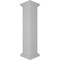 Ekena Millwork 10"W x 48"H Plain Newel Post with Flat Capital & Base Trim (Installation kit included) NWL10X48PLF0B0 - alternate 2